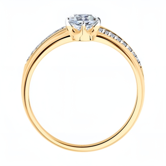 Кольцо из серебра с янтарем